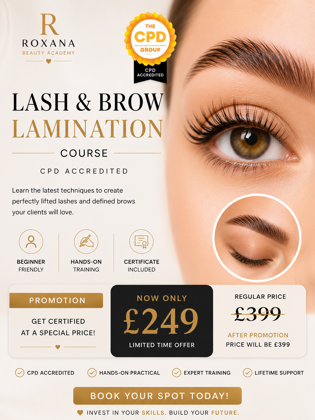 CPD-Lash & Brow Lamination Certification Course image 0