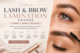 Lash & Brow Lamination Online Course image 0