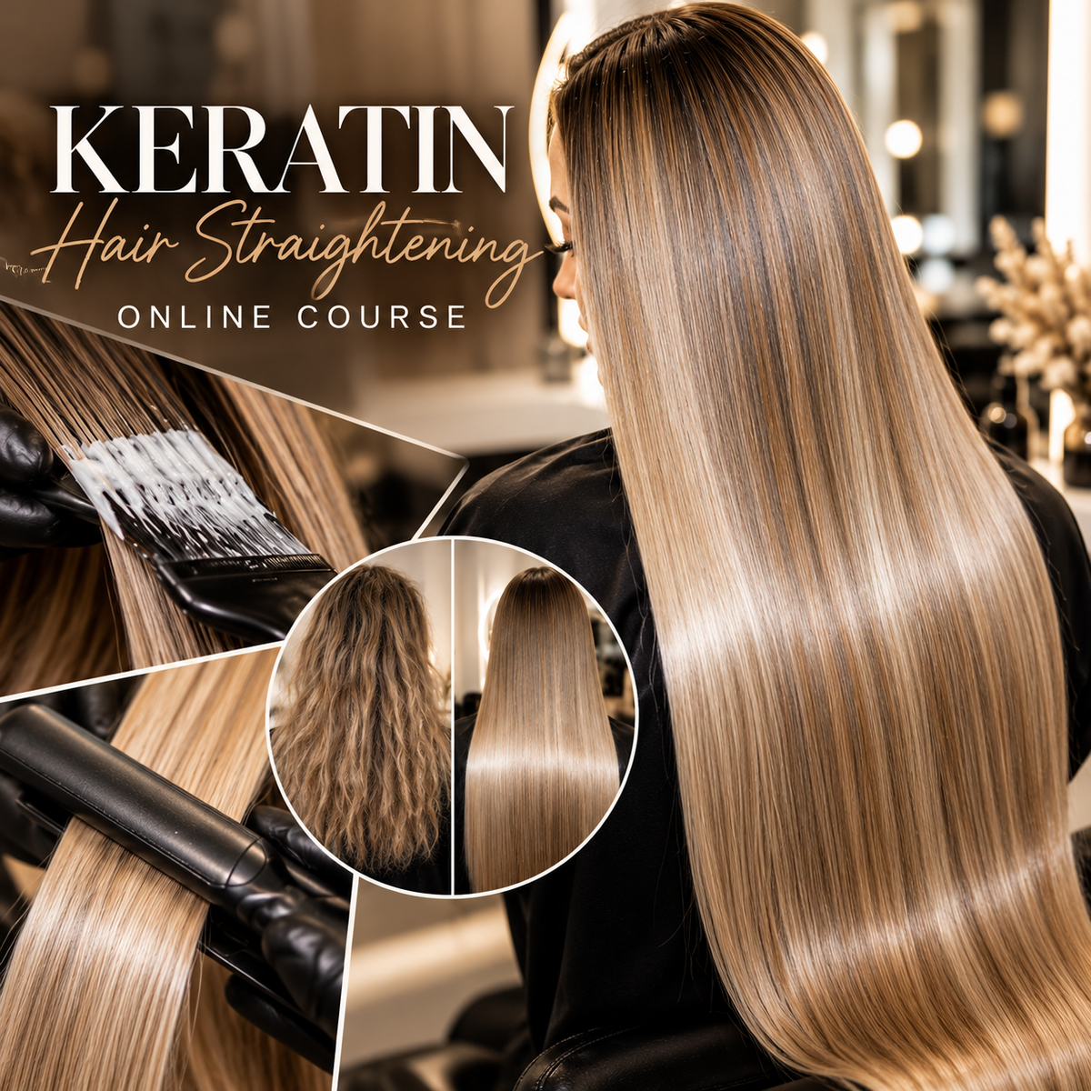 Online - Hair Straightening with Keratin